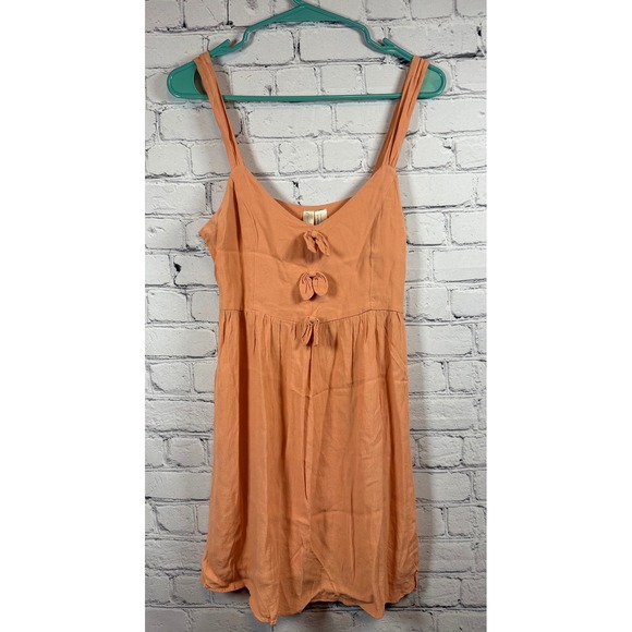 Forever 21‎ Exclusive Mini Dress Sleeveless Casual Sundress Apricot S - Picture 1 of 4